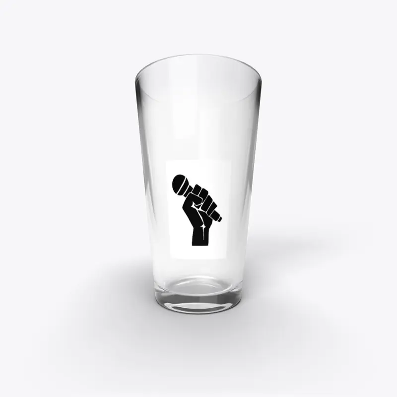 Microphone Pint Glass